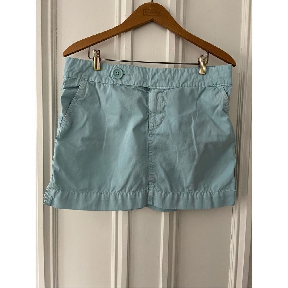 Old Navy light turquoise cotton mini skirt 10